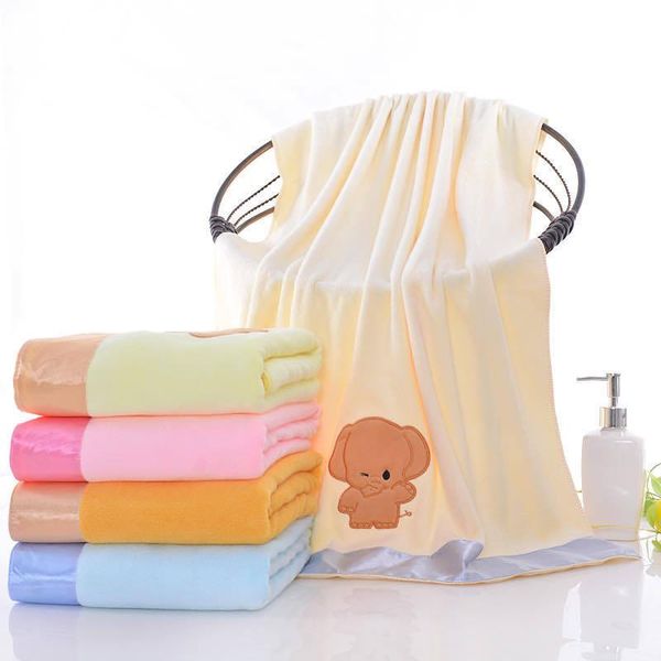 

towel microfiber bath for female household cartoon embroidery absorbent beach