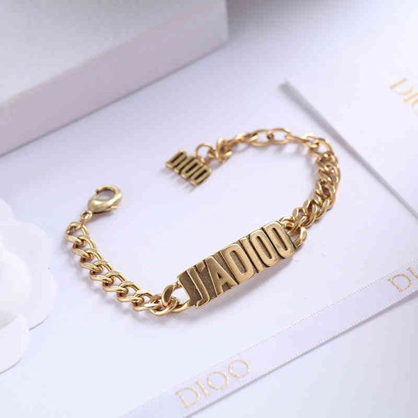 

design jewelry (new product) letter women's 2021 new style bracelet, Black