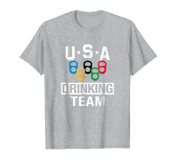 

usa drinking team shirt beer party t-shirt, White;black