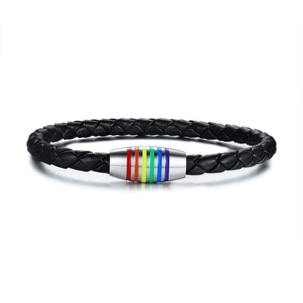 

tennis 19 cm 21cmu percutaneous titanium steel rainbow buckle neutral bracelet, reflecting the personality of bracelets, Golden;silver