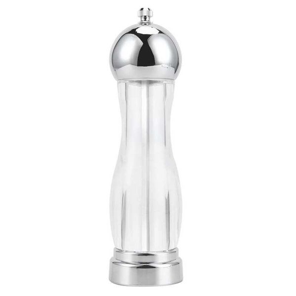 

manual coffee grinders mill salt pepper grinder bean seasoning shaker round acrylic spice jars housewhold kitchen utensils