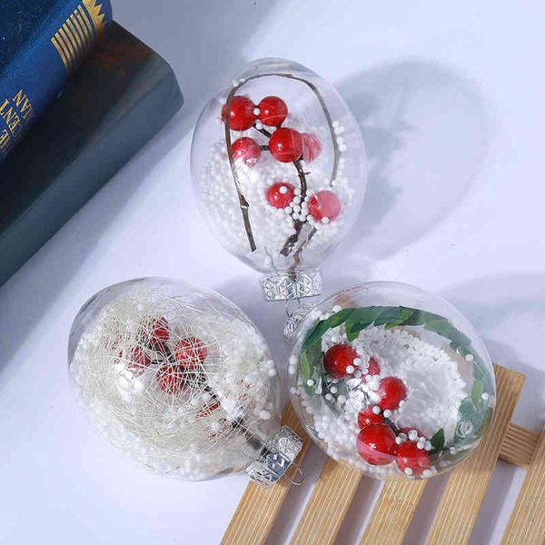 

new transparent ball decorations diy christmas tree pendant