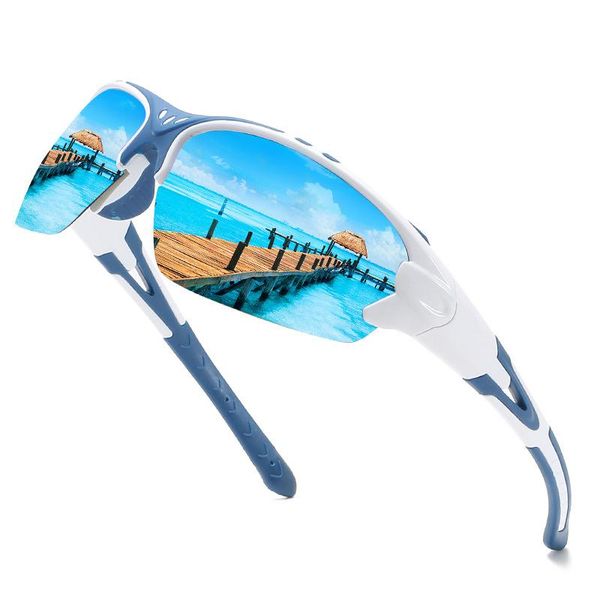 

sunglasses men fishing glasses outdoor mountaineering uv400 anti-ultraviolet classic polarized sunglass driving sport wholesale, White;black