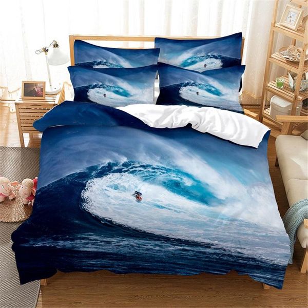 

bedding sets 3d surf set  duvet cover bed cotton bedroom