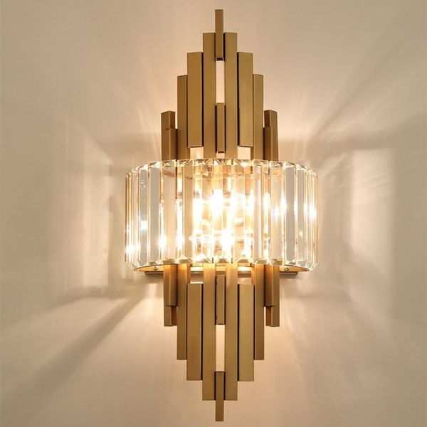 

wall lamp postmodern luxury restaurant crystal modern design parlor bedroom kitchen aisle bar decor sconce lighting