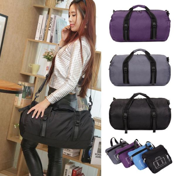 

school bags travel bag women's foldable short distance sports handbag casual fitness yoga men