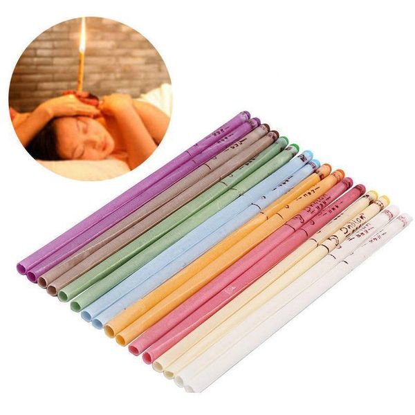 50 pçs / set tratamento de ouvido cuidado saudável candles de orelha orelha remoção de cera limpador de limpeza de tratamento de indiana terapia fragrância