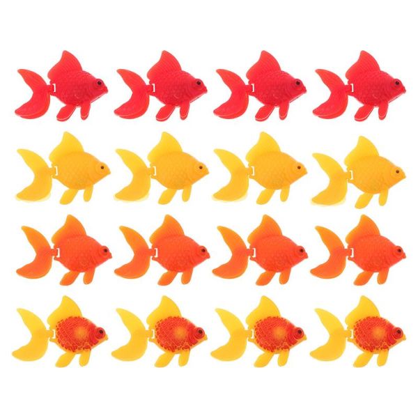 

decorations 16pcs fish realistic moving floating fake goldfish decoration