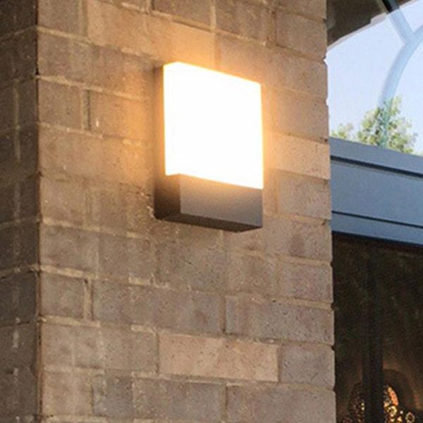 

surface mounted led wall lamp outdoor aisle corridor balcony porch light waterpoof villa square el exterior sconces lamps