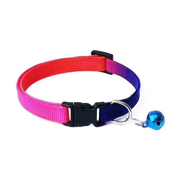 

cat collars & leads breakaway collar with bell, mixed colors - ideal size pet for cats or small dogs