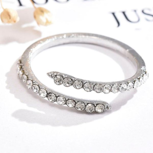 

wedding rings cute ring opening adjustable double layer micro inlaid zircon jewelry gift simple fashion trendy costume for women, Slivery;golden