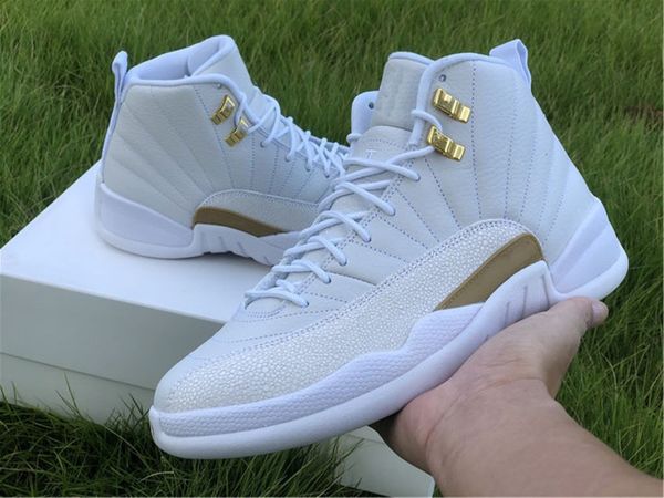 

union 12 basketball shoes white gold ovo xii real carbon fiber fashion trainers men sneakers ship with box