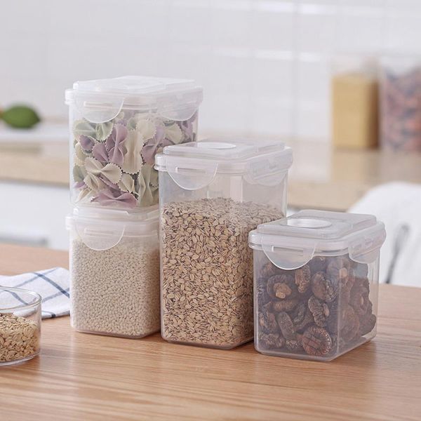 

storage bottles & jars food preservation box plastic sealed transparent moisture-proof milk powder can whole grain refrigerator