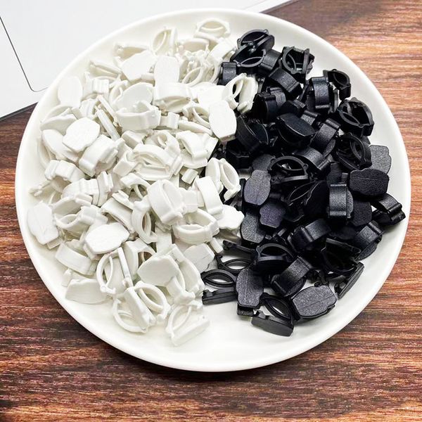 

200 pcs [shoelace buckle] cartoon shoelaces buckle accessories plastic small buckles shoe flower bottom diy handmade jewelry, White;pink