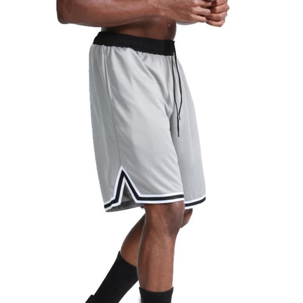 

gym clothing male basketball stripe training casual shorts running sport men fitness bodybuilding pants summer 5-point, White;black