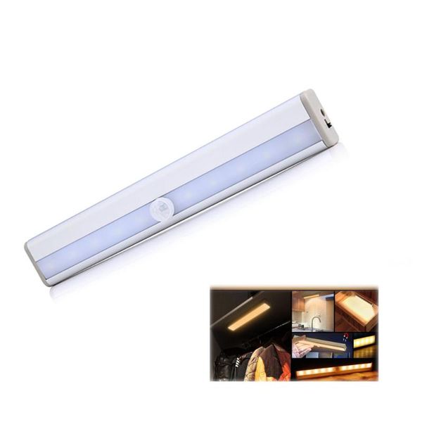 

motion pir sensor light automatic sensing night for clothing store 3m adhesive tape wardrobe lamp cabinet