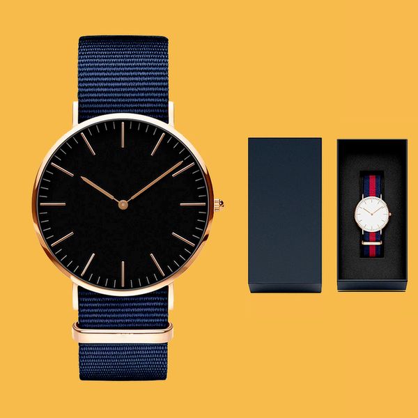 

7-mens watches ladies watch couple stainless steel dial simple designer sports fashion montre de luxe nylon strap 36mm40mm, Slivery;brown