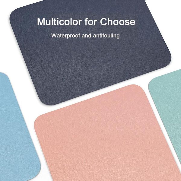 

mouse pads & wrist rests desk pad protector office mat waterproof pu leather writing computer lapblotters decor