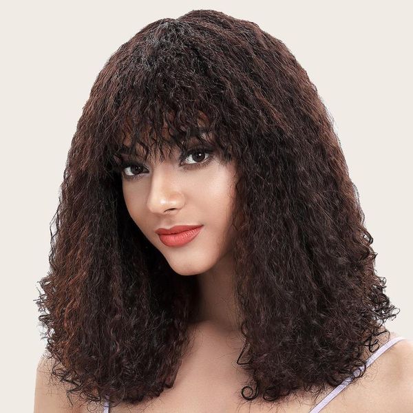

synthetic wigs sheep curl afro for black women african glueless high temperature cosplay daily use