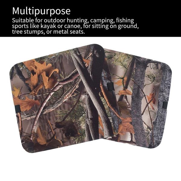 

adjustable strap moisture proof camo foam mat for sitting camping fishing hunting seat cushion stadium pad kit outdoor pads