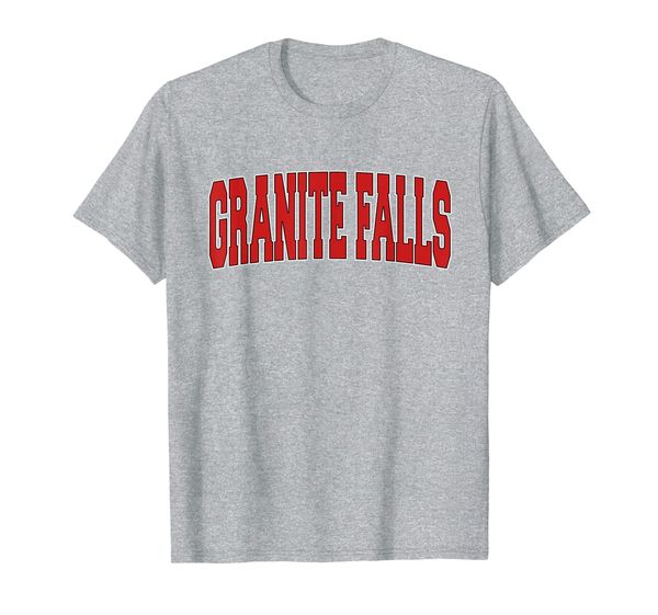 

GRANITE FALLS WA WASHINGTON Varsity Style USA Vintage Sports T-Shirt, Mainly pictures