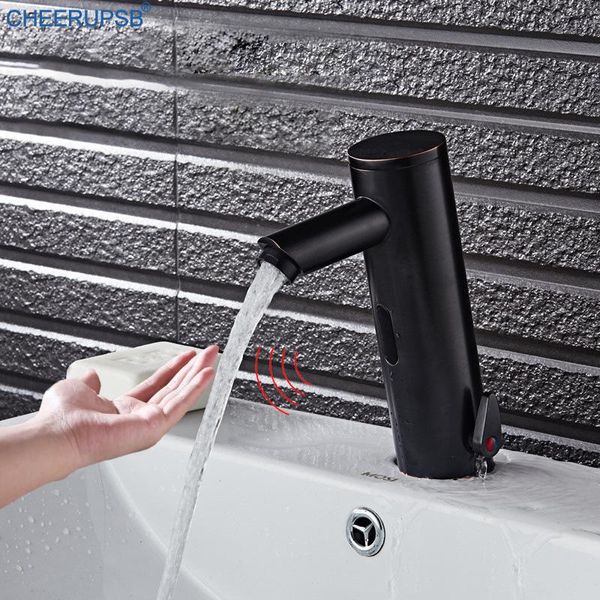 

bathroom sink faucets touchless motion sensor faucet cold water mixer automatic tap deck mount smart brass infrared sense torneira
