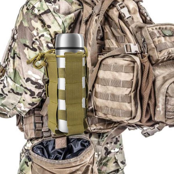 

outdoor bags outdoors molle water bottle pouch hollow tactical gear kettle waist hand-held bag climbing hiking camping hunting holder