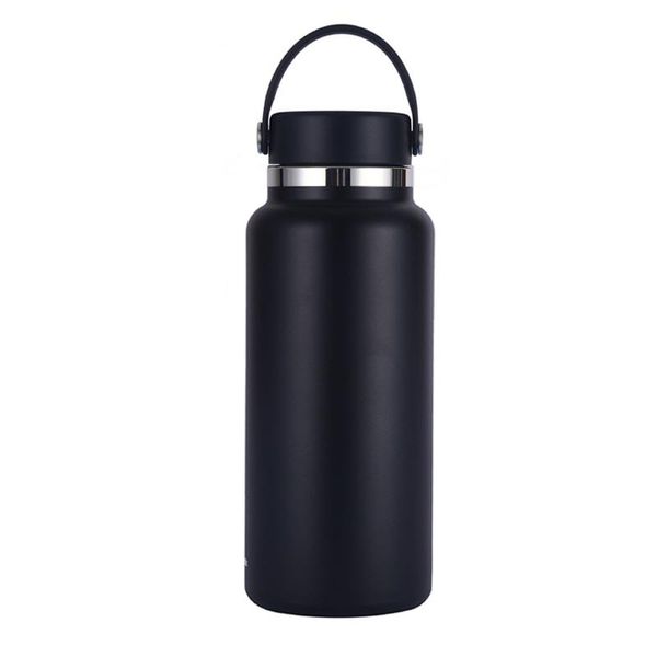 

water bottles with handle long-lasting stainless steel vacuum flask leakproof large capacity portable for hiking camping travel outdoor spor