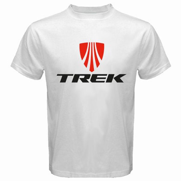 

TREK BICYCLE Bike Logo Men's White T-Shirt Size S to 3XL, White;black