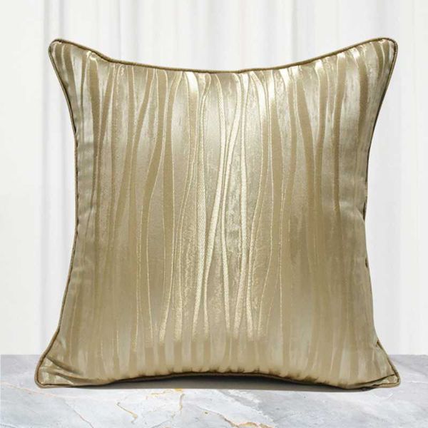 

cushion/decorative pillow embroidered beige yellow striped decorative pillows case modern simple jacquard cushion cover el model room sofa p