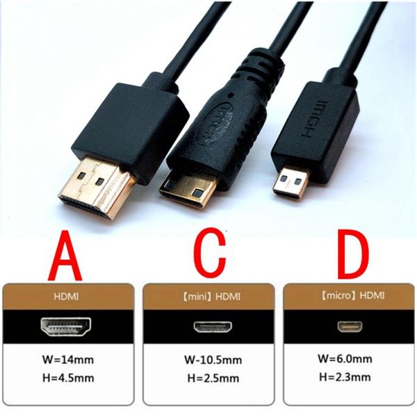

3.0mm super soft thin micro -compatible male to & mini -compatibe cable 2k 4k hd @60hz light-weight portable audio cables conne connectors