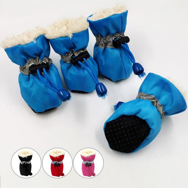 

dog apparel shoes autumn and winter plush sports cotton pet supplies
