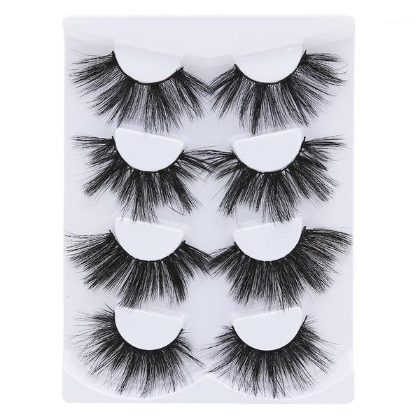 

50boxs/200pair 25mm 3d mink eyelashes handmade false cruelty volume lashes dramatic fluffy eye makeup tools1