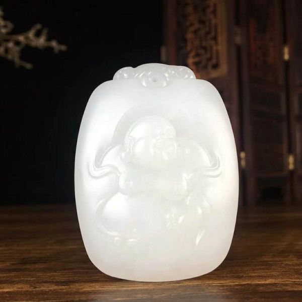 

lockets j04#hetian jade white pendant warm, Silver
