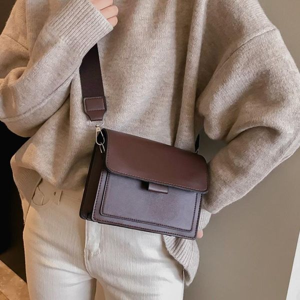 

evening bags the small bag handbags 2021 spring style wide shoulder strap square retro
