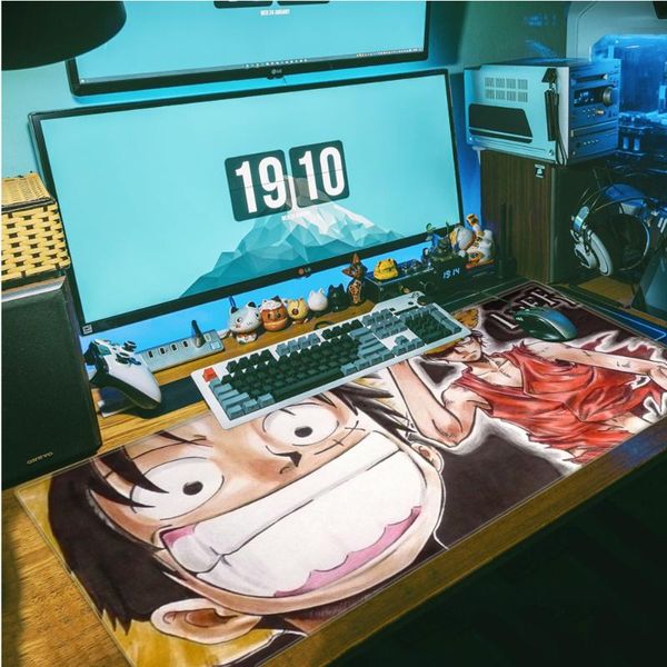 

mouse pads & wrist rests one piece luffy gamer speed mice retail small rubber mousepad anti-slip natural with locking edge gaming mat