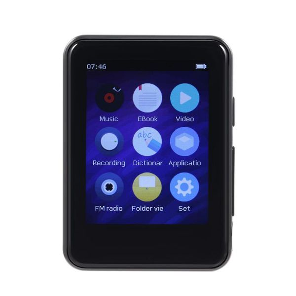 

bluetooth 5.0 mp3 player full touch screen portable music fm radio with earphones & mp4 players