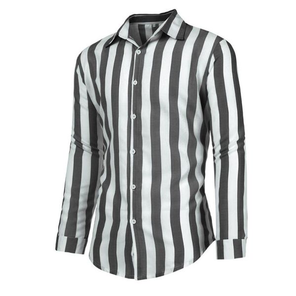 

men's casual shirts striped shirt men cotton long sleeve man summer spring fashion chic clothing 2021 high quality, White;black