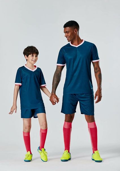

#073 football uniform men+kids soccer jersey printing team custom track and field sports short-sleeved shirt, Black;yellow