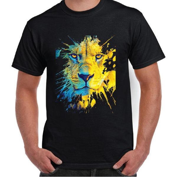 

men's t-shirts abstract tiger graphic print t-shirt cotton shirt, White;black