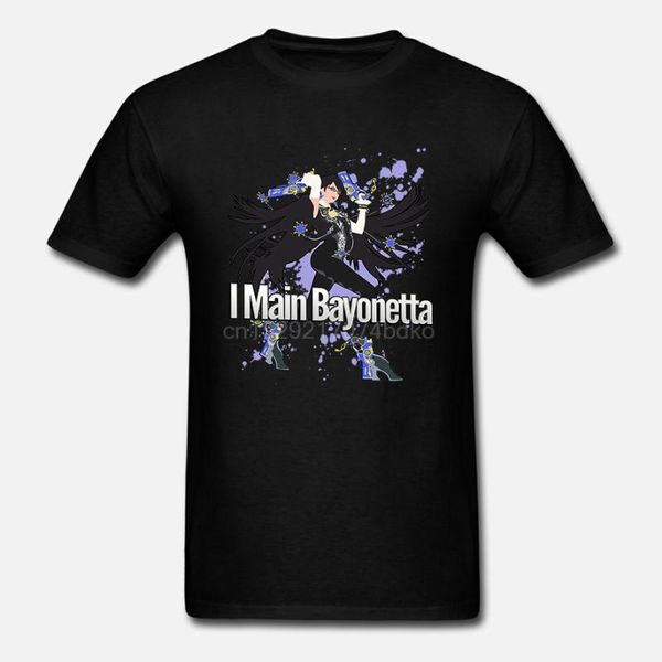 

men's t-shirts men tshirt i main bayonetta super smash bros t shirt women t-shirt tees top, White;black