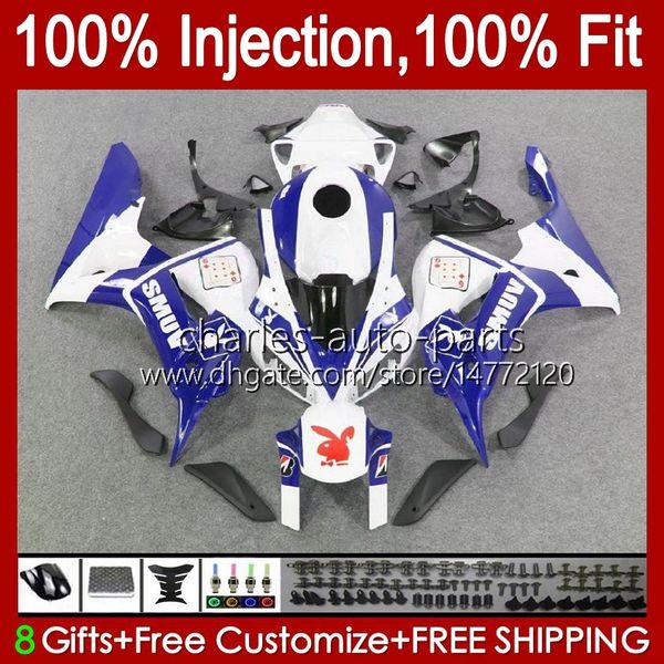 Kit carrozzeria OEM per HONDA CBR 1000 Bianco blu CC RR 1000RR 2006-2007 Carrozzeria 59No.128 CBR1000-RR 1000CC 2006 2007 CBR1000 RR CBR1000RR 06 07 Carenature per stampi a iniezione