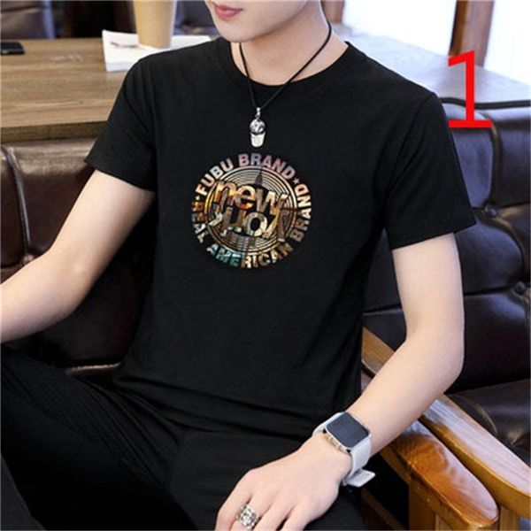 

men's t-shirts autumn round neck trendy black blouse, comfortable pure cotton inner base shirt r5jc, White;black