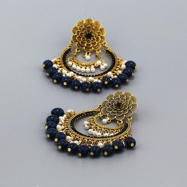 

dangle & chandelier nice colorful earrings retro ethnic style hollow drop dance party jewelry decoration for women, Silver
