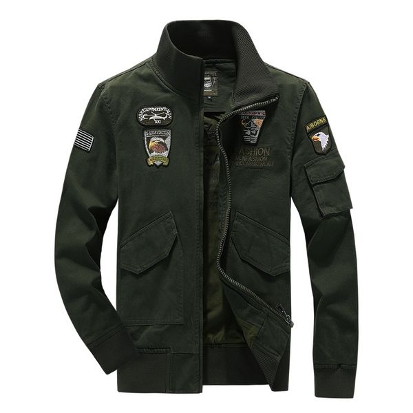 

tooling washed cotton autumn men's jacket, Black