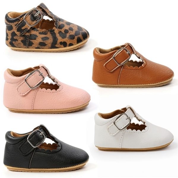 Mocassini per bambini in pelle leopardata Scarpe + calzini Neonato Suola in gomma Primi passi Ragazzi Bambino Neonato Ragazze antiscivolo Prewalkers43 210326