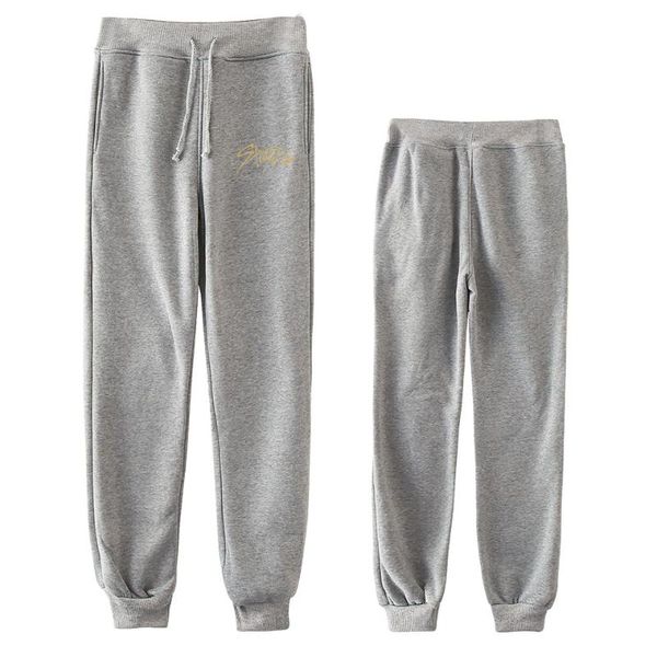 

women's pants & capris kpop stray kids trousers sweatpants streetwear women/men print loose drawstring office lady 2021, Black;white