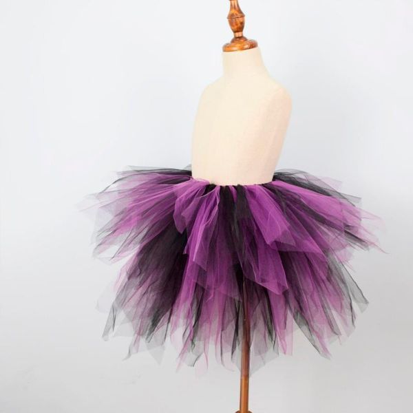 

skirts girls halloween tutu skirt purple/black fluffy tulle tutus kids party costume baby girl po props fits 0-12y11, Blue