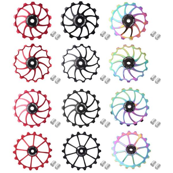 

bike derailleurs mixim mountain aluminum alloy rear guide wheel ceramic bicycle pulley 14t / 15t 16t 18t drive bearing
