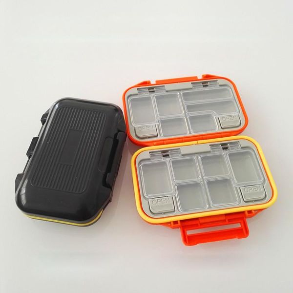

fishing accessories 11.5x7.8x3.5cm tackle boxes double layer 12 compartments lures storage case equipment
